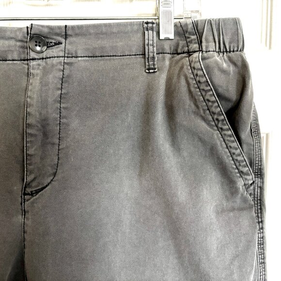 Old Navy Women’s Easy Chino Pants XL Gray Stretch Cotton Pull-On Casual - Picture 2 of 8